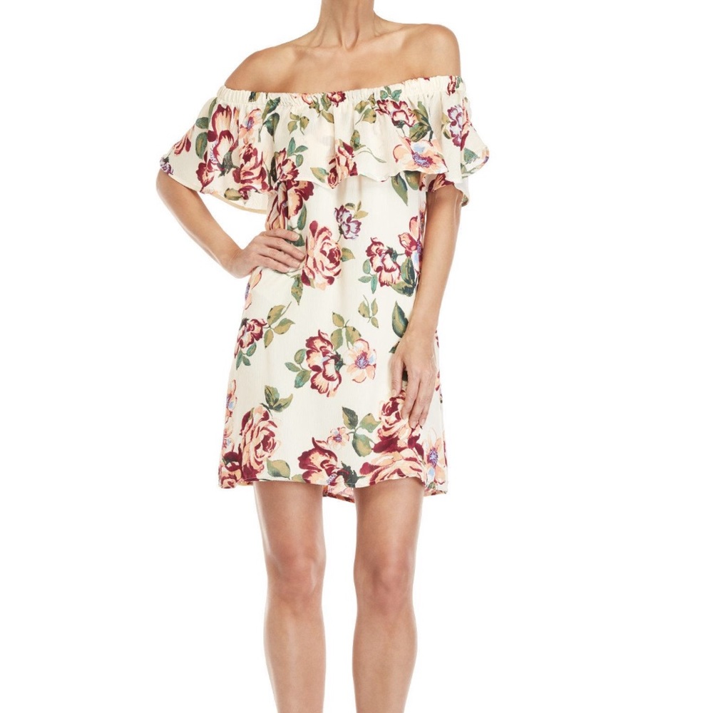 Emerald Sundae Flounce Floral Sleeveless Dress S.